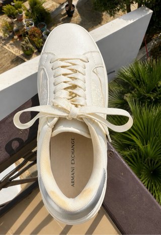 Zapatillas Armani Exchange Logo Plata
