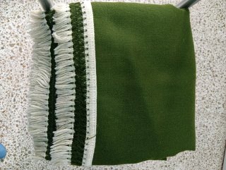 Colcha para cama individual de 90 cm con flecos