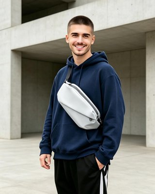 Marsupio Grande Bianco Unisex
