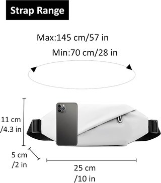 Marsupio Grande Bianco Unisex