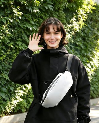 Marsupio Grande Bianco Unisex