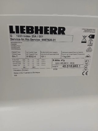 Congelador LIEBHERR 3 cajones.