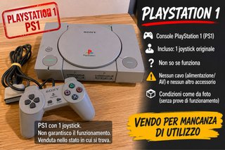 PlayStation 1 PS1 con un joystick