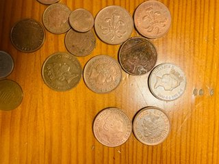 8 Monedas Británicas 2 Pence