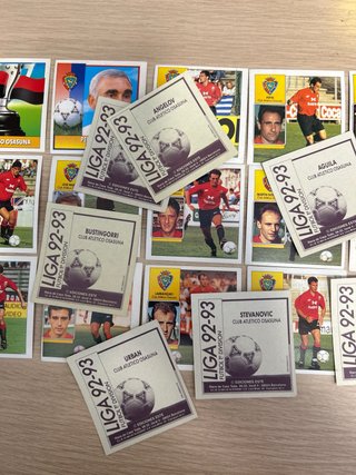 Lote 21 cromos Osasuna Liga 92-93