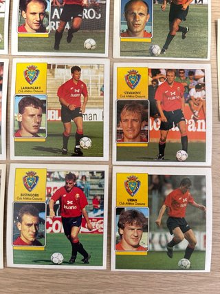 Lote 21 cromos Osasuna Liga 92-93