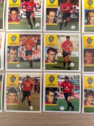 Lote 21 cromos Osasuna Liga 92-93