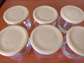 6 Bicchieri Nocilla con Coperchio