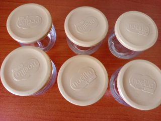 6 Bicchieri Nocilla con Coperchio