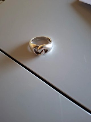 Anillo Plata Diseño Entrelazado
