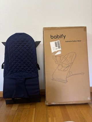 Hamaca Babify azul acolchada