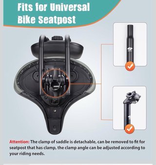 ZUKKA Asiento Bicicleta con Respaldo