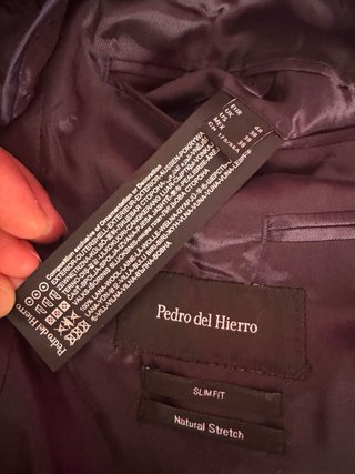 Traje de caballero azul “Pedro del Hierro”