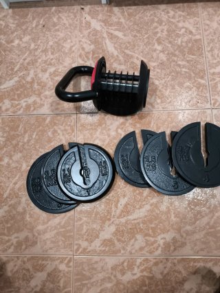Kettlebell ajustable 3,4-18 kg
