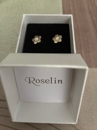 Pendientes Roselin Plata Ley Margarita