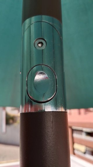 Parasol hexagonal 280cm verde con funda
