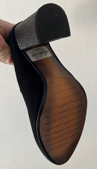 Zapatos tacón Mariamare negros antelina T38