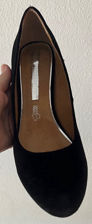 Zapatos tacón Mariamare negros antelina T38