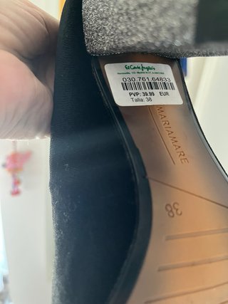 Zapatos tacón Mariamare negros antelina T38