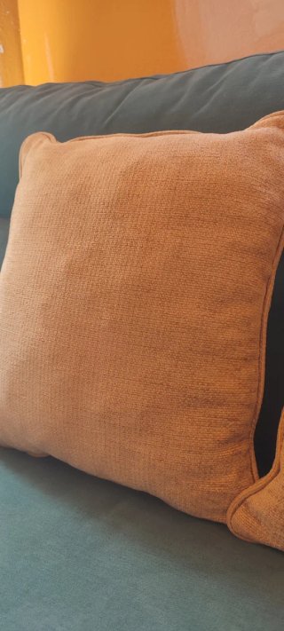 Cojines tela color beige