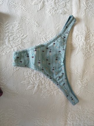Braguitas Tanga Mujer (Azul y Granate)