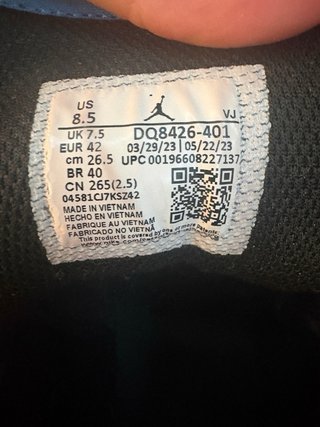 Jordan 1 Mid Blu/Nero Taglia 42