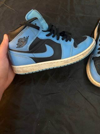 Jordan 1 Mid Blu/Nero Taglia 42