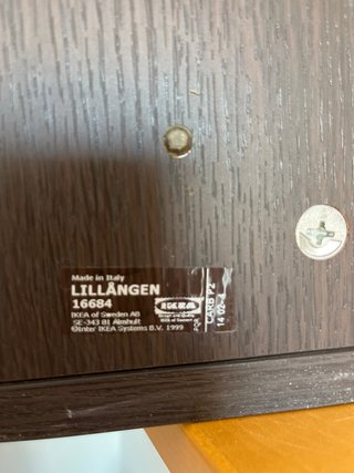 Estante / Módulo lateral IKEA LILLÅNGEN Marr. Neg