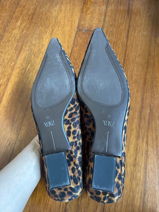 Bailarinas Zara estampado leopardo talla 40