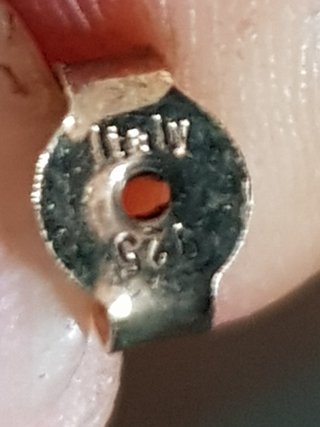 Orecchini cerchio anni '70 blu e rossi