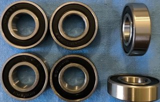 10 Rodamientos 6002-2RS 15x32x9mm