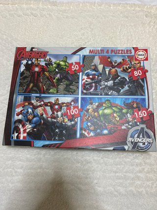 Pack 4 Puzzles Vengadores Marvel