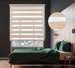 Dalina Textil Estor Enrollable de Doble 120x180 cm