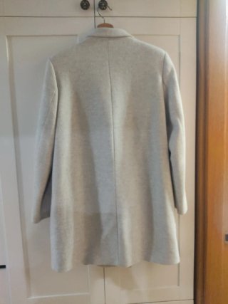 Abrigo paño Zara gris
