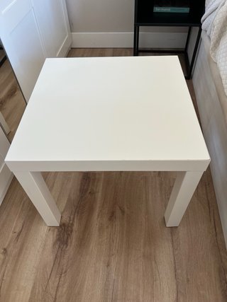 Mesa auxiliar Lack Ikea blanca