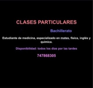 Clases particulares Bachillerato