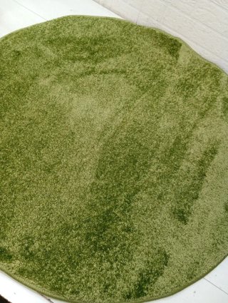 Alfombra redonda verde 80 cm