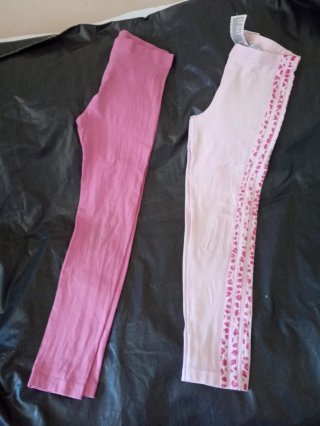 2 pantalones  de niña tallas de 7 a 8 años