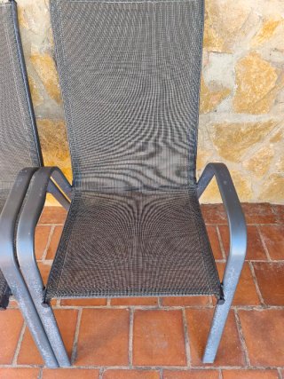 2 Sillas de Exterior Metálicas
