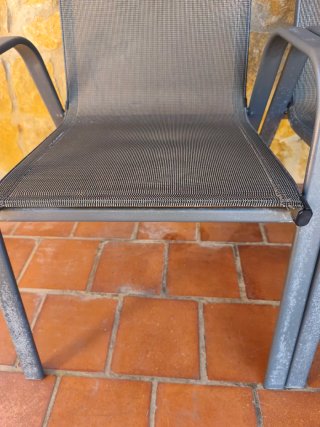 2 Sillas de Exterior Metálicas