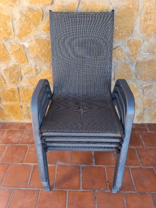2 Sillas de Exterior Metálicas