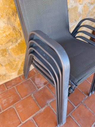 2 Sillas de Exterior Metálicas