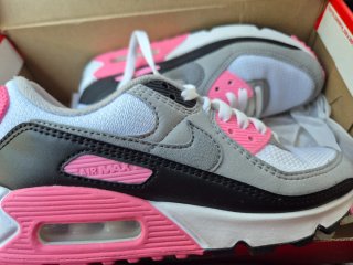 Nike Air Max 90 Talla 36-37 Gris Rosa
