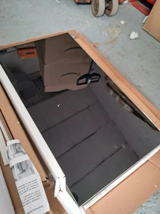 Mesa de Cocina Extensible Tapa Cristal 90x50cm