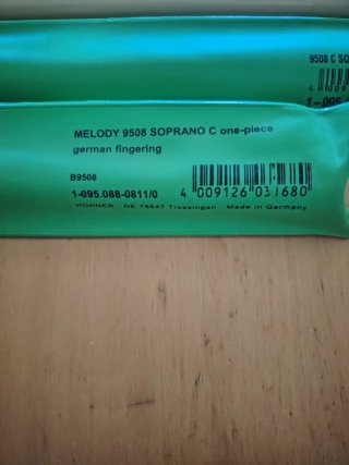 2 Flautas Hohner Melody 9508 Soprano C