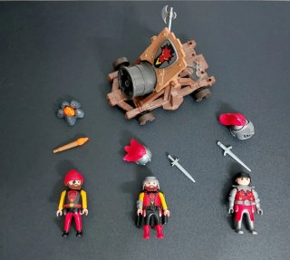 Playmobil cañón soldados del dragón