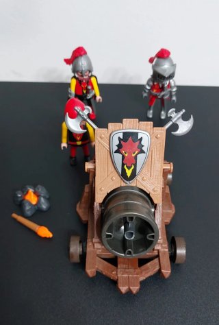 Playmobil cañón soldados del dragón