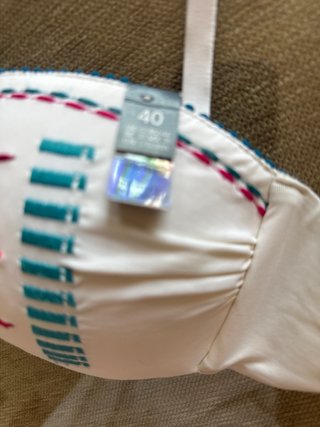 Top Bikini Blanco Bordado