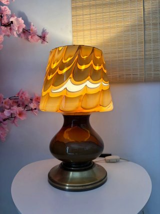 Lampada retrò in vetro anni '60/'70 vintage
