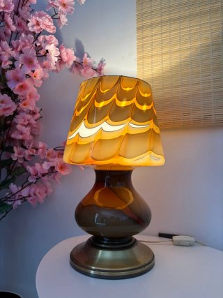 Lampada retrò in vetro anni '60/'70 vintage